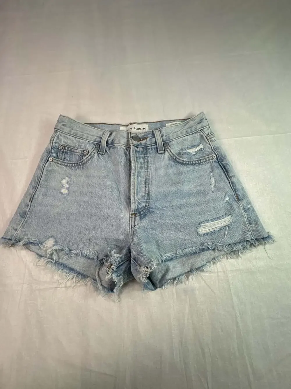 Denim Forum The Ex-BF Hi-Rise Denim Shorts Size 23
